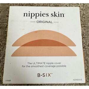 Nippies Skin ORIGINAL B-SIX Adhesive Nipple Covers Creme D+ Cups Reusable